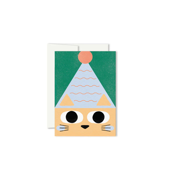 Mini carte de souhaits Chat