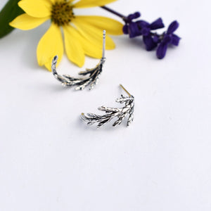 Boucles d'oreilles Génévrier en argent - arloca