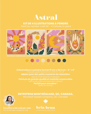 Coffret créatif Kit de peinture à numéros Astral - arloca