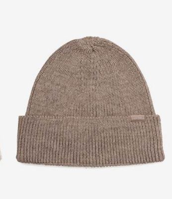 Tuque pour adulte Taupe 100% laine mérinos