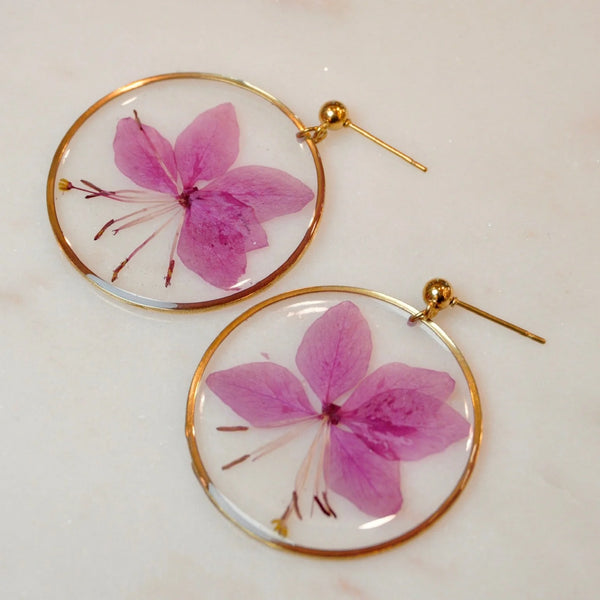 Boucles d'oreilles Lili Fleur de cerisier