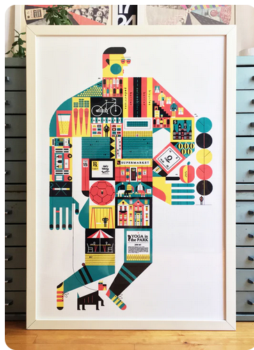 Affiche Meilleures villes à travers la conception