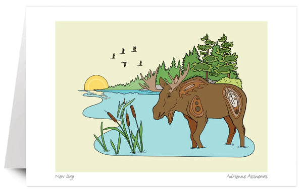 Carte de souhaits Nouveau jour - arloca