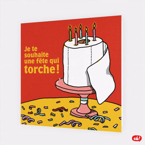 Carte de souhaits Ça torche - arloca