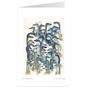 Carte de souhaits Le retour des oies des neiges - arloca