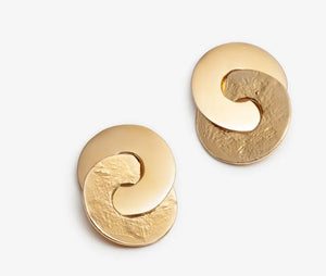 Boucles d'oreilles Je suis Fonceuse or - arloca