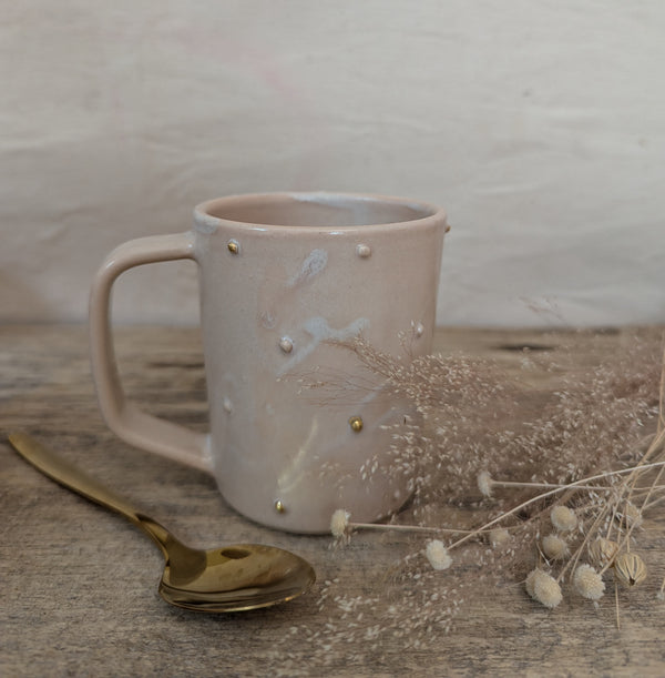 Tasse en céramique pois or - arloca