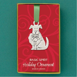 Ornement de Noël Le Chien avec sa couronne - arloca