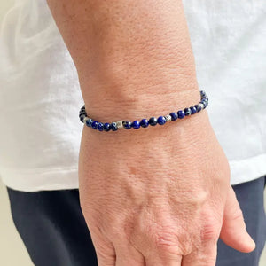 Bracelet pour hommes Formentera en pierre de jaspe sédiment marin.