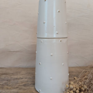 Carafe de nuit en céramique et pois or - arloca