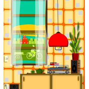 Carte de souhaits La bibliothèque - arloca