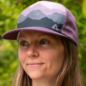 Casquette Paysage de montagne mauve - arloca