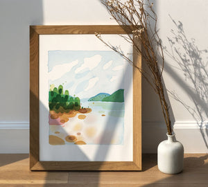Affiche Vue sur le Fjord - arloca