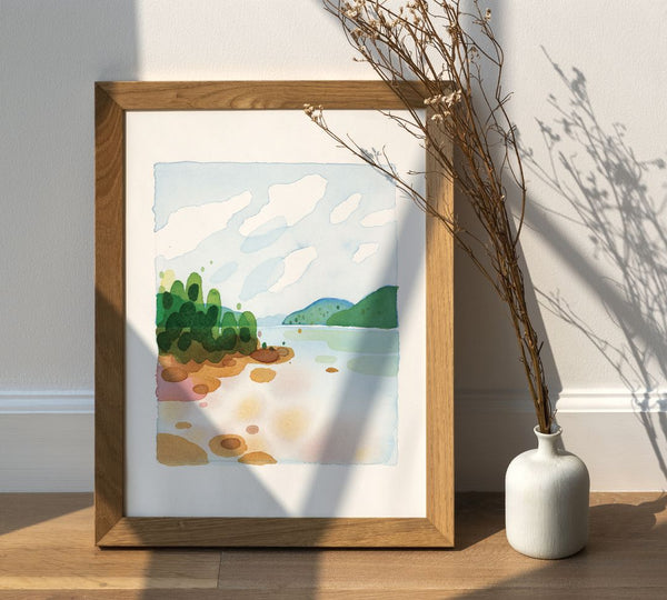 Affiche Vue sur le Fjord - arloca