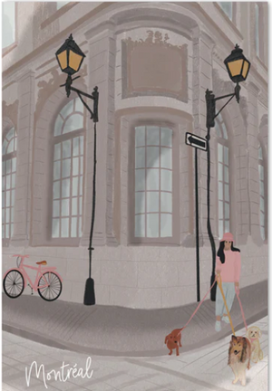 Carte postale Les rues du vieux Montréal - arloca