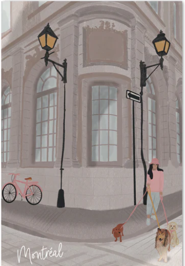 Carte postale Les rues du vieux Montréal