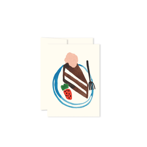 Mini carte de voeux Le gâteau - arloca