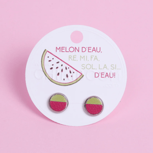 Boucles d'oreilles Melon d'eau - arloca