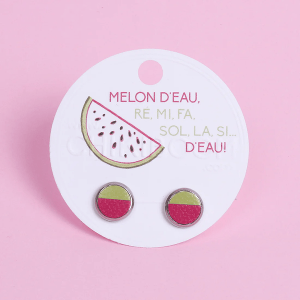 Boucles d'oreilles Melon d'eau - arloca