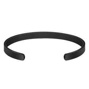Bracelet manchette noir pour hommes Paros.