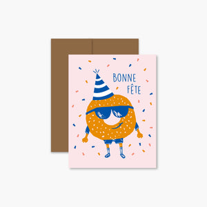 Carte de souhaits Bagel festif - arloca