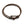 Bracelet pour hommes en cuir tressé.