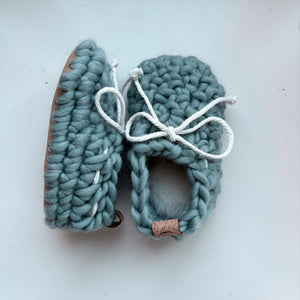 Pantoufles loafers mini Océan.