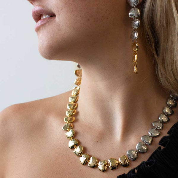 Collier Napoléon argent & or - arloca