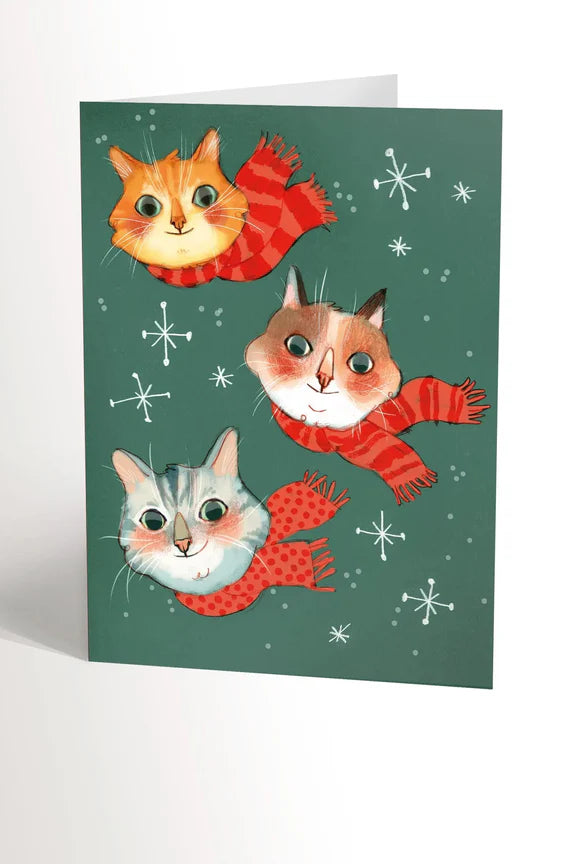 Carte de voeux Trois foulards