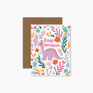 Carte de souhaits Roarr Anniversaire - arloca