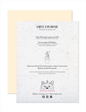 Tarjeta de felicitación plantable ¡Eres genial!