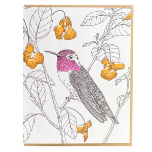 Carte de souhaits Colibri Anna - arloca
