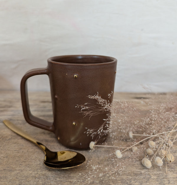 Tasse en céramique pois or - arloca