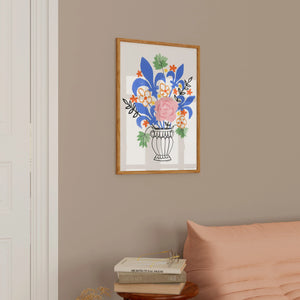 Affiche Bouquet de fleurs de Lys - arloca