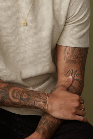 Bracelet sicilien en or pour homme.