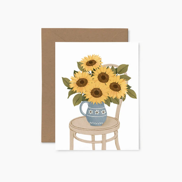 Carte de souhaits Les Tournesols