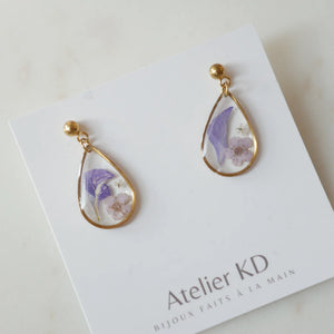 Boucles d'oreilles goute Léa - arloca