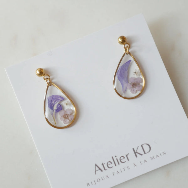 Boucles d'oreilles goute Léa - arloca