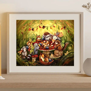 Affiche Animaux féériques des bois - arloca