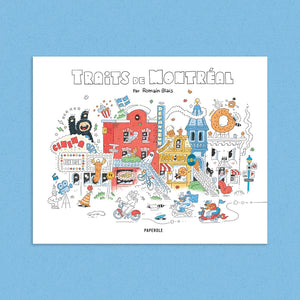 Livre à colorier Traits de Montréal