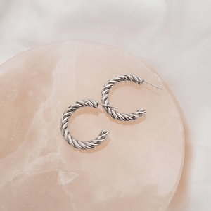 Boucles d'oreilles Spin argent - arloca