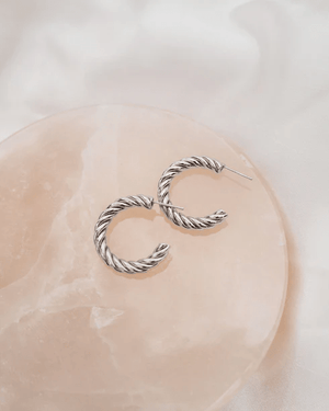 Boucles d'oreilles Spin argent - arloca