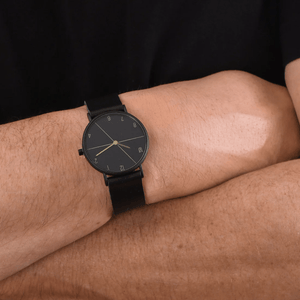 Montre pour homme noir/noir mat - arloca