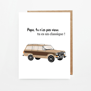 Carte de souhaits Papa tu n'es pas vieux - arloca