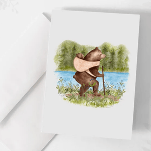 Carte de voeux La première randonnée - arloca