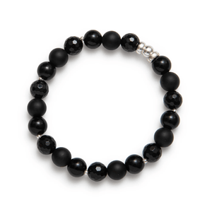 Bracelet Be candy noir et argent - arloca