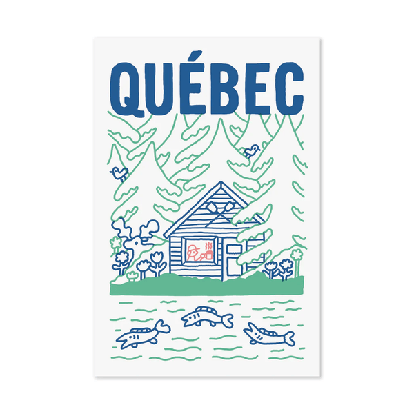 Carte postale Ma cabane au Québec - arloca