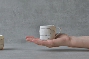 Tasse à espresso De Noir et Blanc - arloca