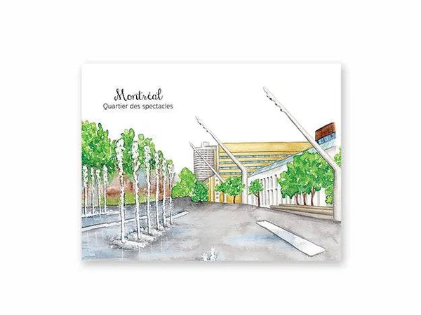Carte postale Quartier des spectacles - arloca