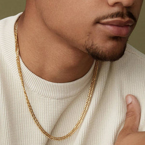 Collier miami en or pour homme.